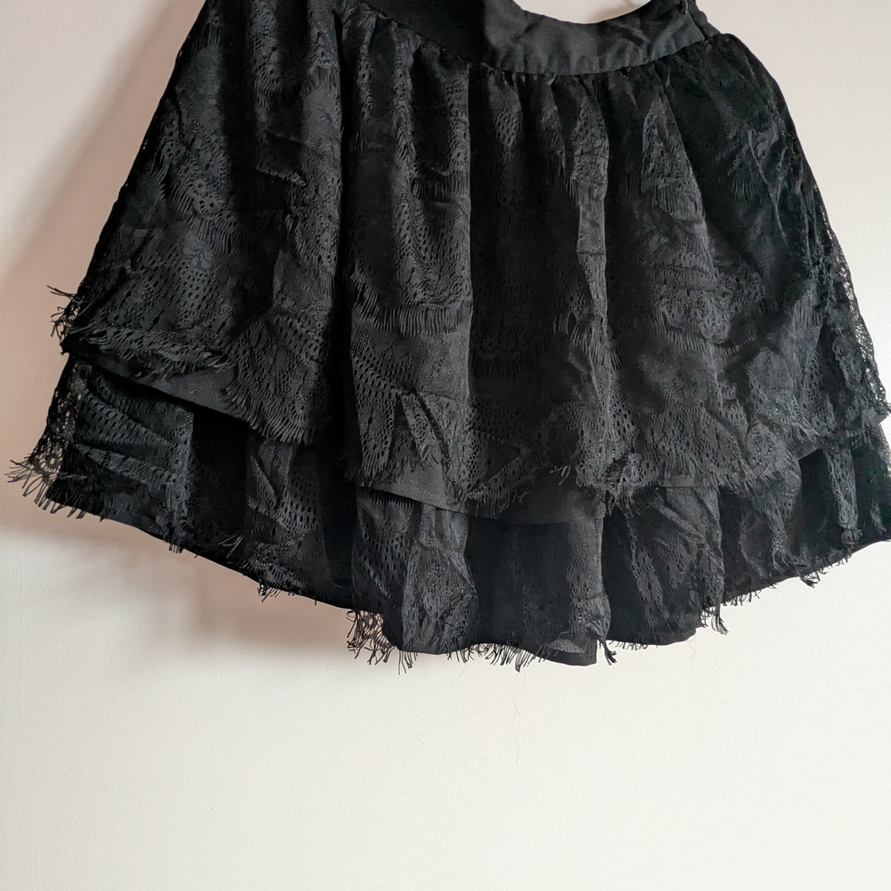 Cute Black Layered Skirt